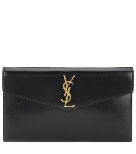 ysl uptown clutch chain|saint laurent uptown leather clutch.